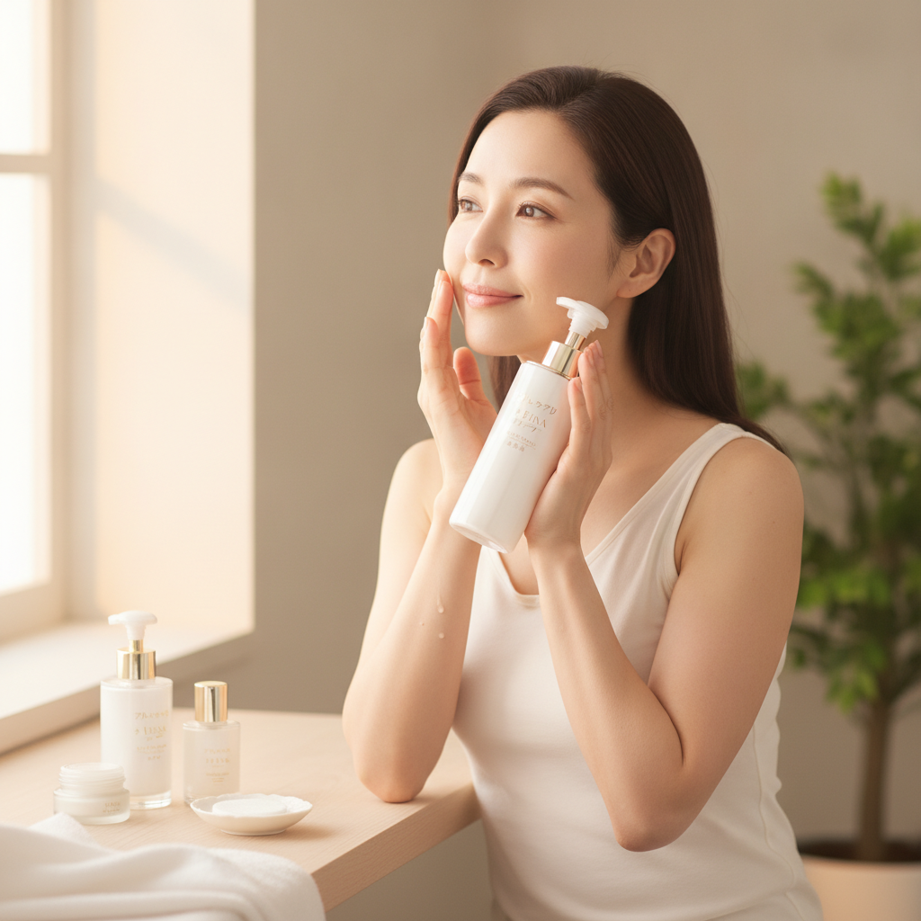 アルマード ラ ディーナ 薬用モイス 化粧水の使用感は重い？朝のメイク前・夜ケアで見る取り入れ方