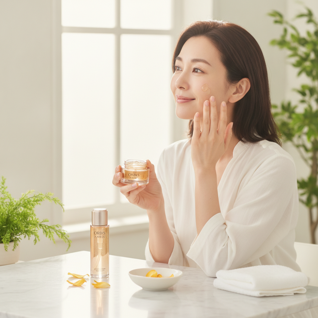 ORBIS AMBER(オルビス アンバー)の使用感は重い？朝のメイク前・夜ケアで見る取り入れ方