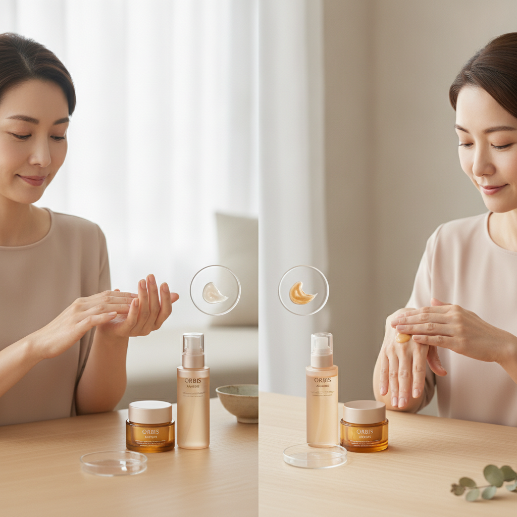 ORBIS AMBER(オルビス アンバー)を比べるなら朝夜どこを見る？重さ・なじみ・保湿感の判断軸