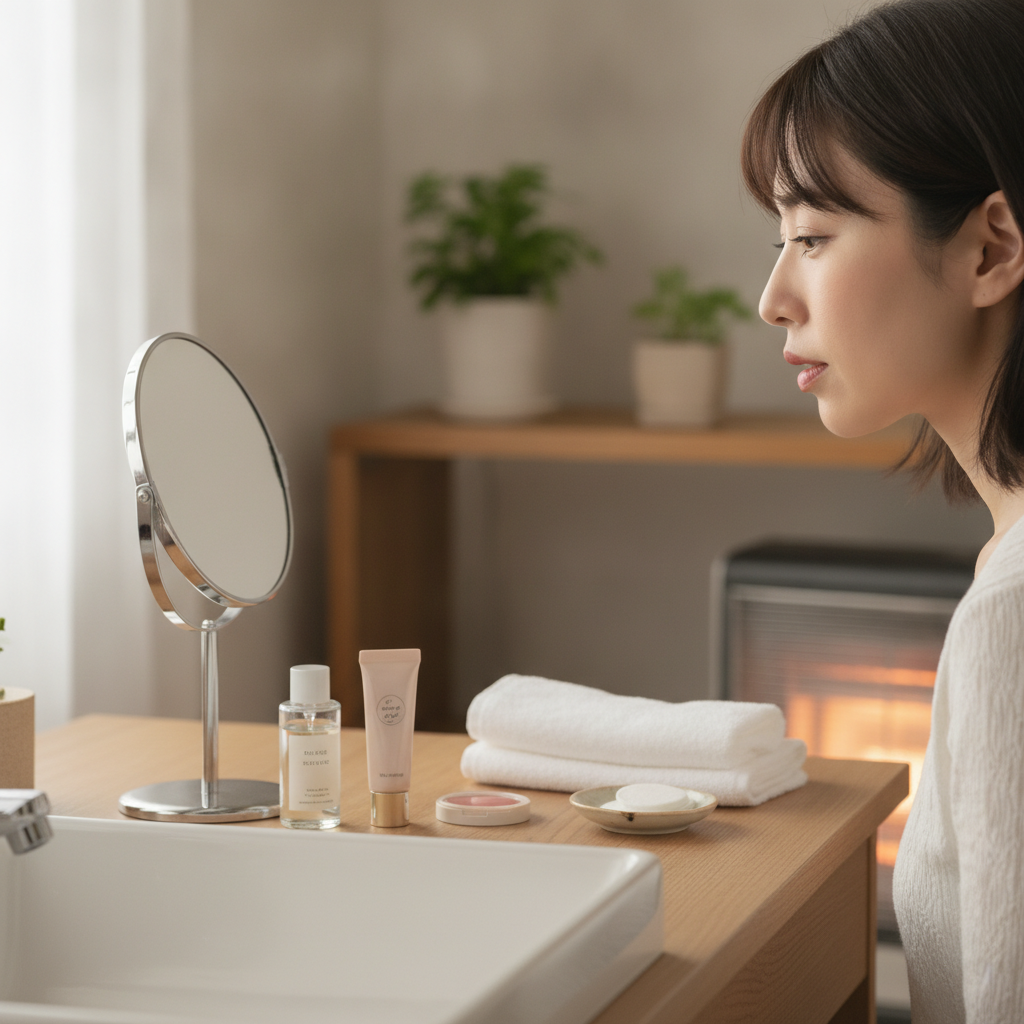 日中は何から塗る？暖房の部屋の口元ケアを順番で整理