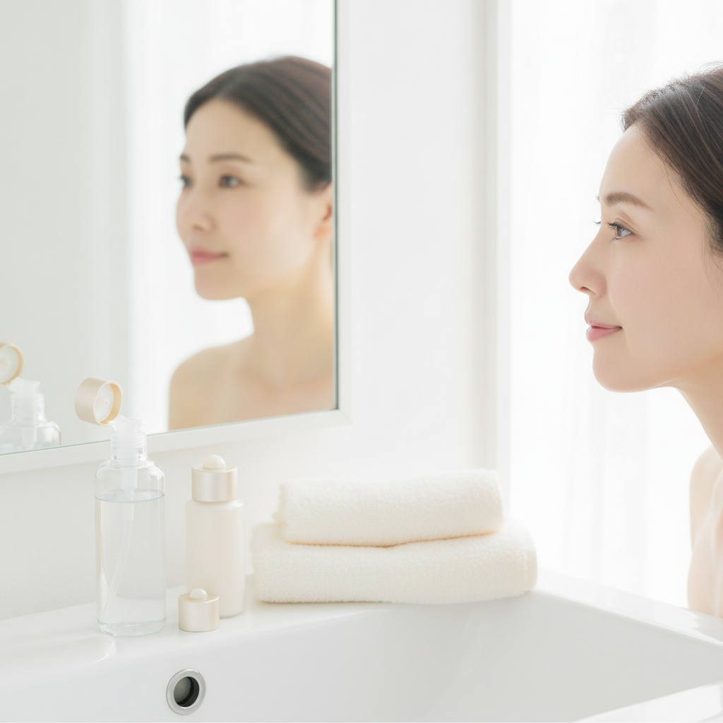 起床時のTゾーンケア｜一回に使う量を確かめる目安
