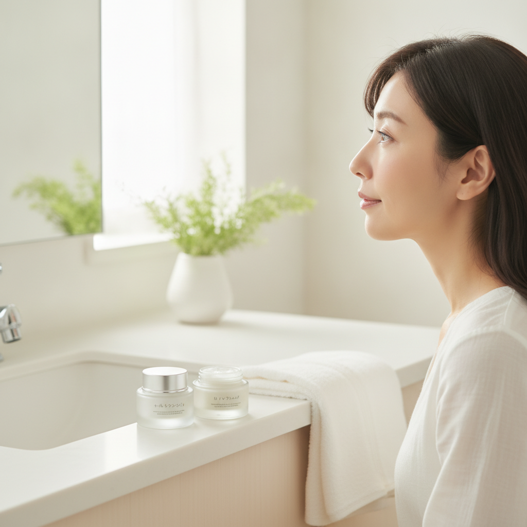 オールインワンとクリームを重ねる順番で迷う時｜忙しい朝の失敗しない使い分け