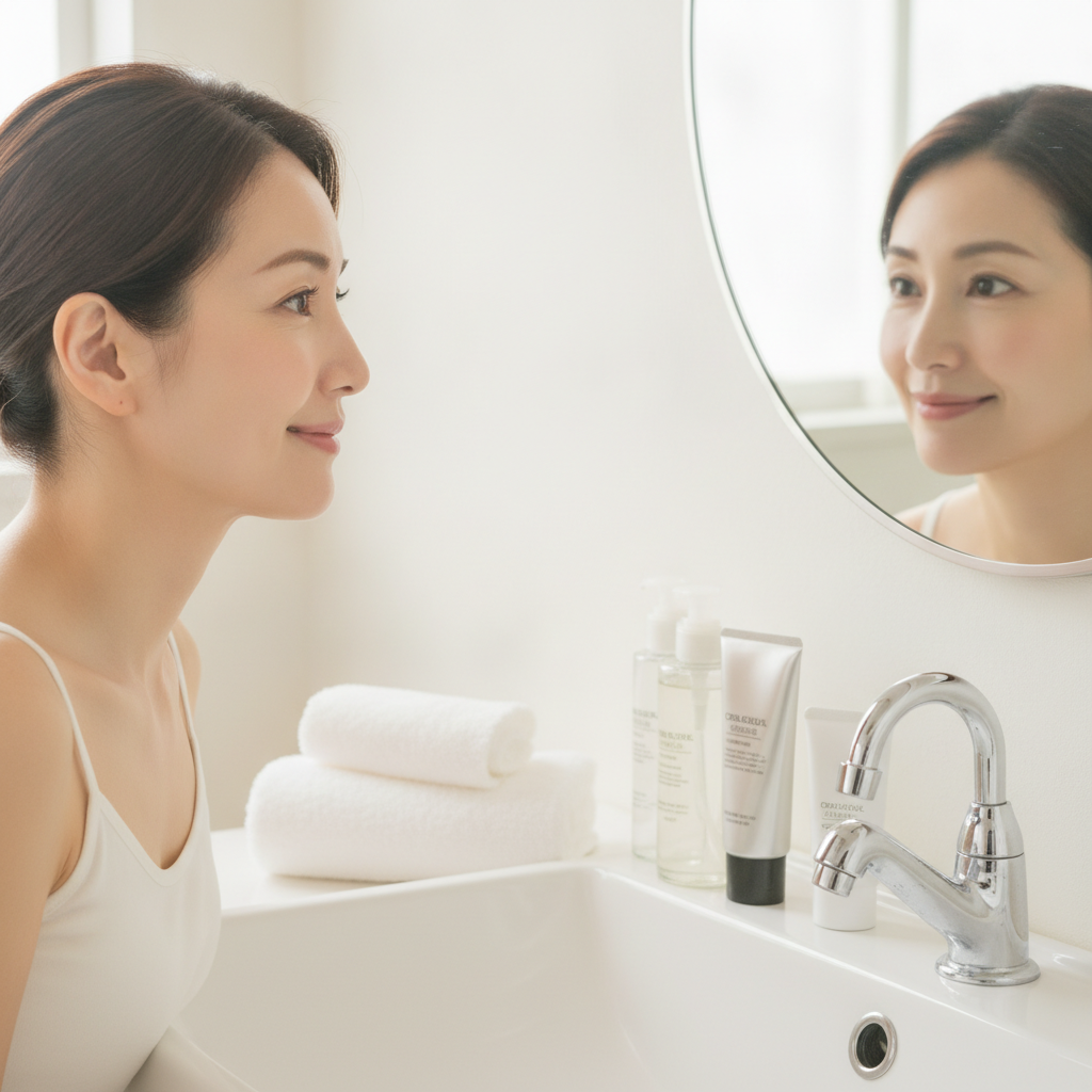 日中は何から塗る？暖房の部屋のフェイスラインケアを順番で整理