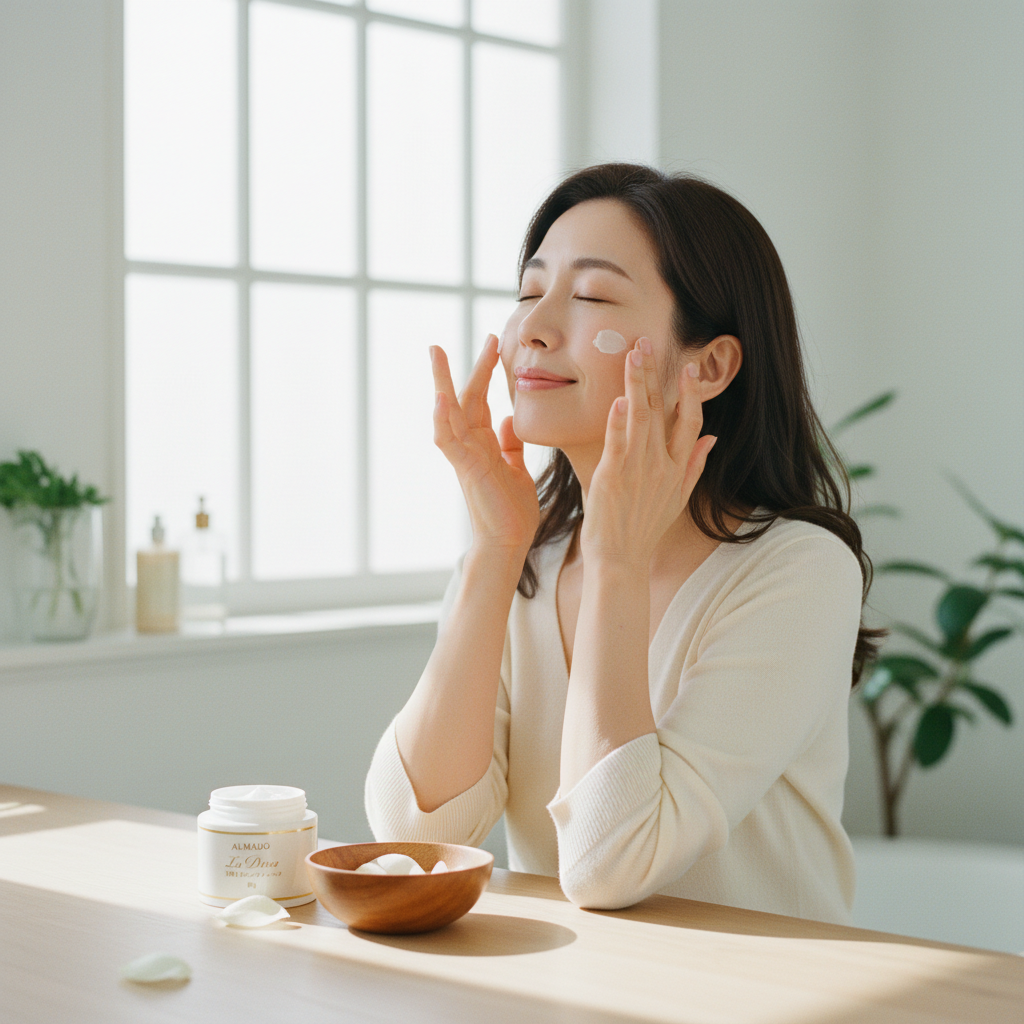 アルマード ラ ディーナ 薬用モイストクリーム 50g 美を使うなら？毎日のケアに取り入れるイメージ